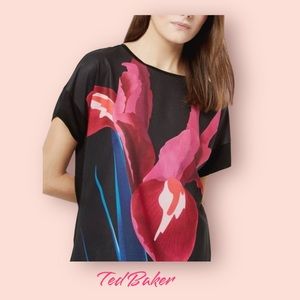 Beautiful Ted Baker London Floral Top Sz 1